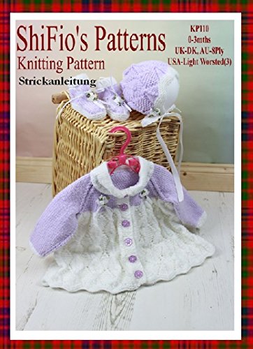 Strickanleitung – KP110 - Babyjacke, Mütze und Booties -Deutsch ...