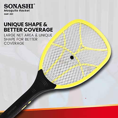 Image of Sonashi Mosquito Bat SMR 001 Rechargeable bat with Safety Grill Long Lasting Battery - 1 Year Warranty