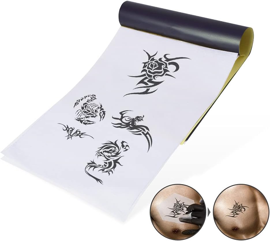 IWILCS Tattoo Transfer Paper, 25 Sheets Tattoo Tracing Paper Transfer