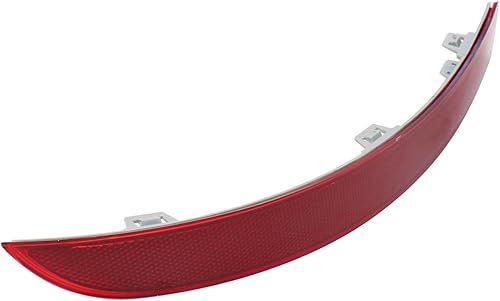 Priprilod Reflector de parachoques trasero compatible con Mercedes Benz GLS450 2017 2018 2019 ABS rojo gris 1668200374
