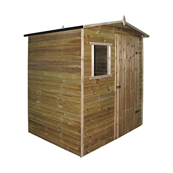 Xingshuoonline Gartenschuppen für den Außenbereich, Gartenschuppen, Holzhütte aus imprägniertem Kiefernholz, kann auch… – Bild 3