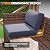 Poteban Patio Furniture Set, 7 Pieces Outdoor Modular Conversation Set Wicker Sectional Sofa for All Weather Rattan Patio Couch for Porch Garden Backyard Balcony Poolside (Grey)