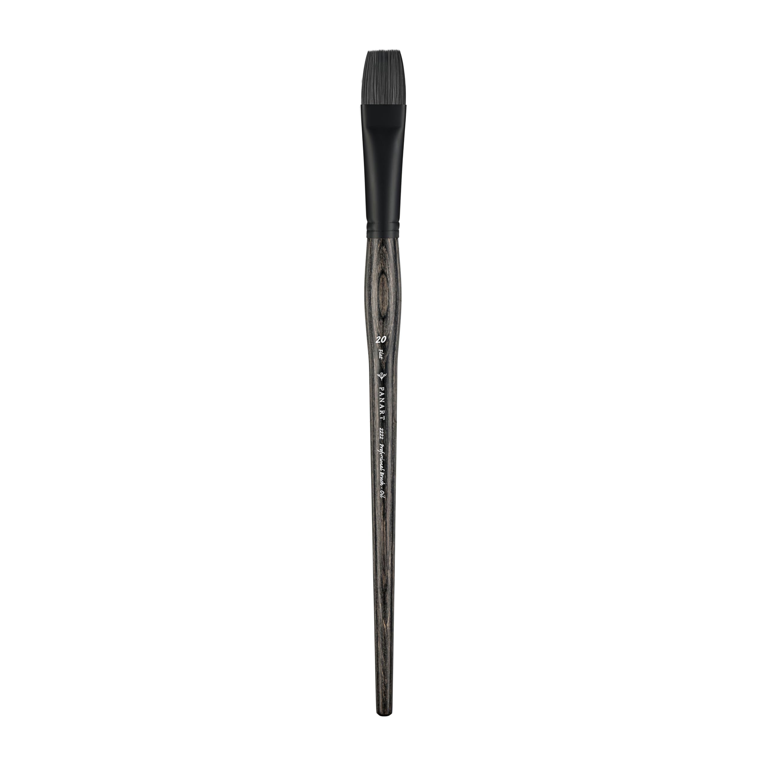 Pan Art Synthetic Fibre Flat No. 20, Detail & Wash Brush for Oil Paints