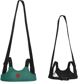 Cangaroo, arnés de seguridad para bebés, correas ajustables, línea para correr, color:verde