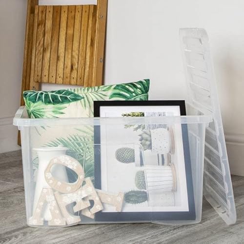 Wham Plastic Storage Boxes - Pack Of 5 (60 Litre) - 7