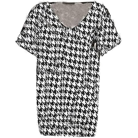 FAIRY BOUTIQUE Ladies Oversized V Neck T-Shirt Cover