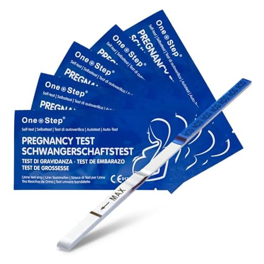 5 x One+Step Blue Line Prueba de Embarazo ultrasensible I Tests de Embarazo 10 mIU/ml I Resultado Rapido y Confiable I Pregnancy Test I Detección Temprana y Alta Precisión