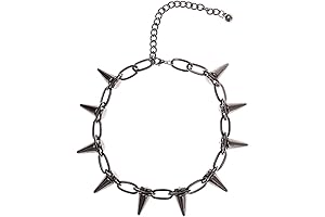 11 Pcs Spike Choker Necklaces for Men & Women Alt Accessories Goth...