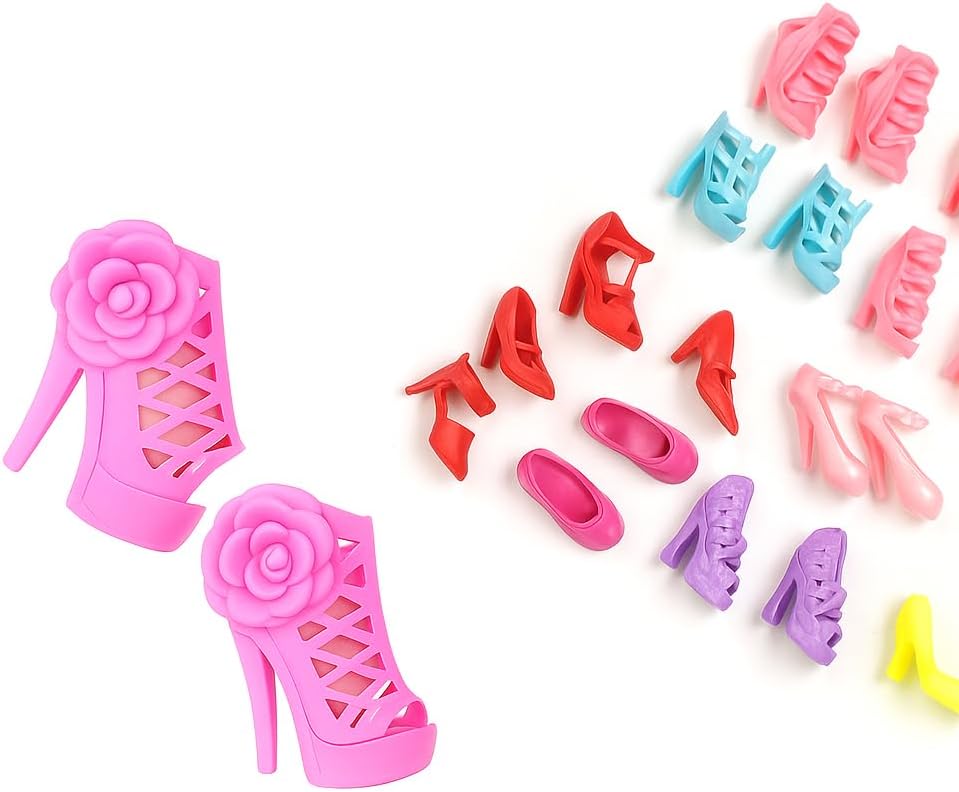 60 piezas de zapatos para mu ecas zapatos de dise ador en miniatura  estilo de alta moda para mu ecas de 11