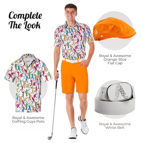 Royal & Awesome Men's Golf Shorts, Golf Shorts for Men, Golf Shorts Men4