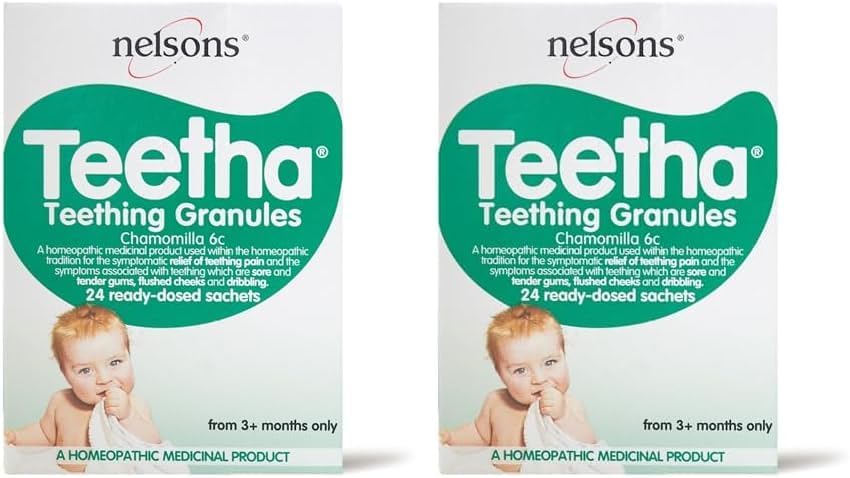 Nelsons Baby Teetha Teething Granules 24 Sachets (Pack of 2)