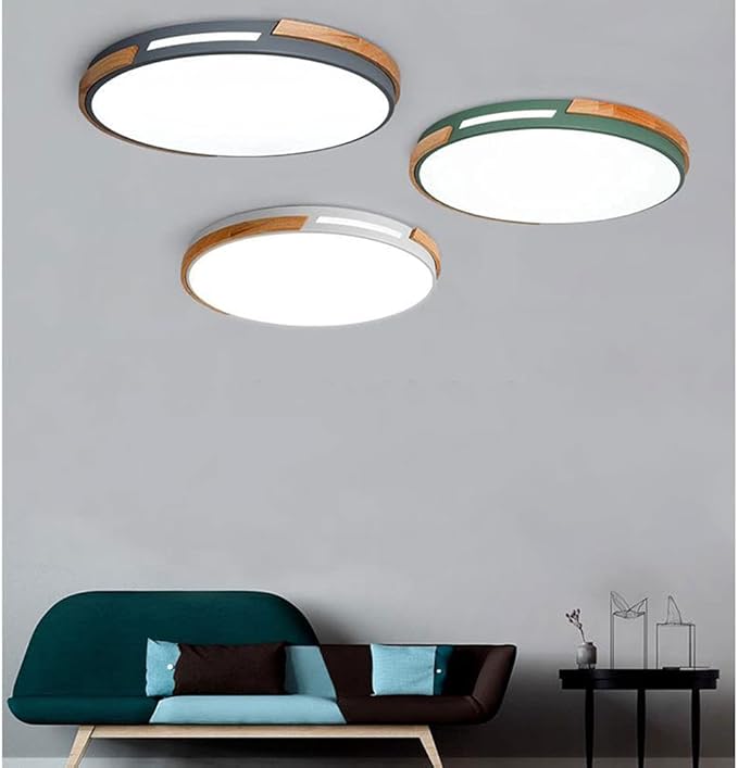 CHENKUI CHENKUI Driekleurige Dimbare LED-plafondlamp Moderne Verzonken Plafondlamp Armatuur Eenvoudige Installatie Van Plafondverlichting 36W Energiebesparende Ronde Lamp Voor Slaapkamer, Keuken photo 2