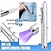 UV Resin Kit with Light - 60g UV Resin with Rechargeable 395nm UV Flashlight, 5-second Fast Curing, Quick Bonding＆Welding UV Glue Adhesive, Ideal for Repairing Jewelry, Glass, Resins, Plastic, Acrylic