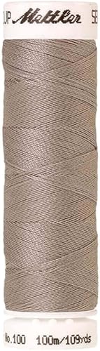 Amann A6677-0321 Fil à coudre Polyester 0321 Gris/Beige 100 m