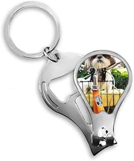 Dog Pet Animal Cute Photo Fingernail Clipper Cutter Opener Key Chain Scissor