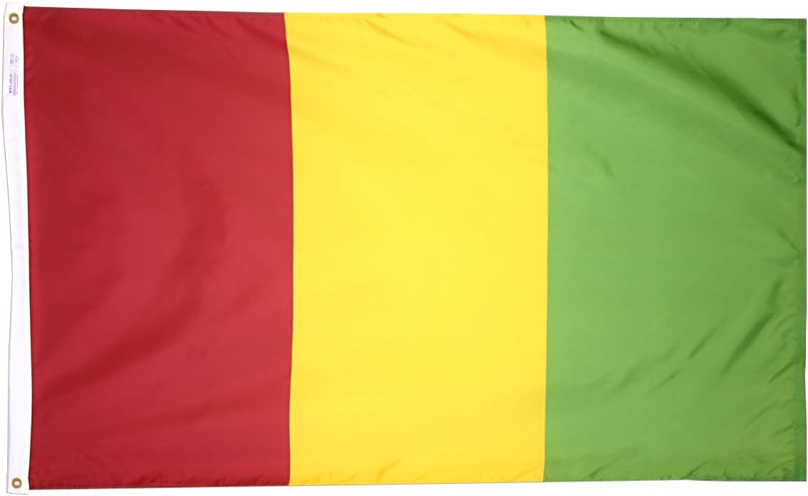 Annin Flagmakers Guinea Flag USA-Made to Official United Nations Design Specifications, 2 x 3 Feet (Model 193230)