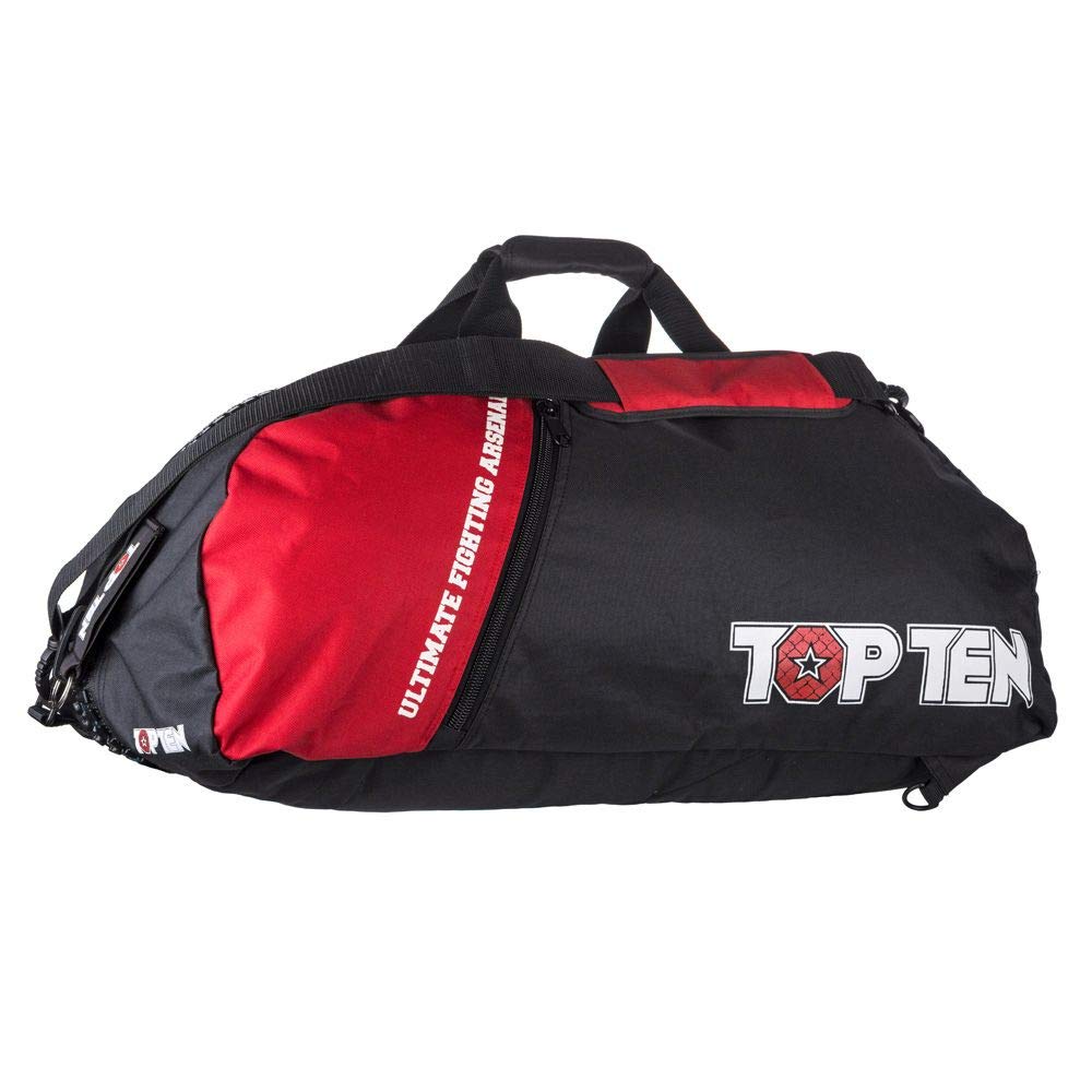 TOP TEN Rucksack-Tasche UFA 75x30x35 cm schwarz-rot