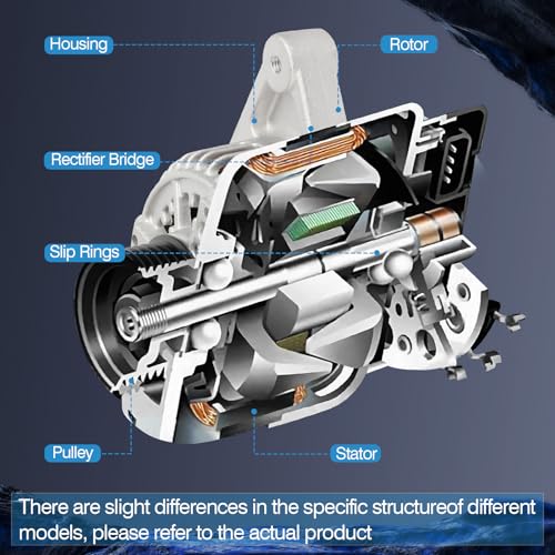 Image of 270600T040 Alternator for Scion xD 1.8L l4 2008-2014,for Toyota Corolla 1.8L l4 2009 2010 2011 2012 2013 High Output 100Amp Alternator 11385 11385N 11385R 270600T041 2706037040 2706037041 0986CR6103