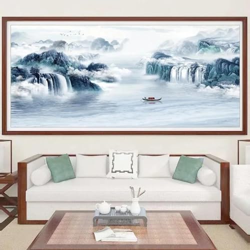 Peinture de paysage de simplicité pour décorer un bureau ou salon moderne