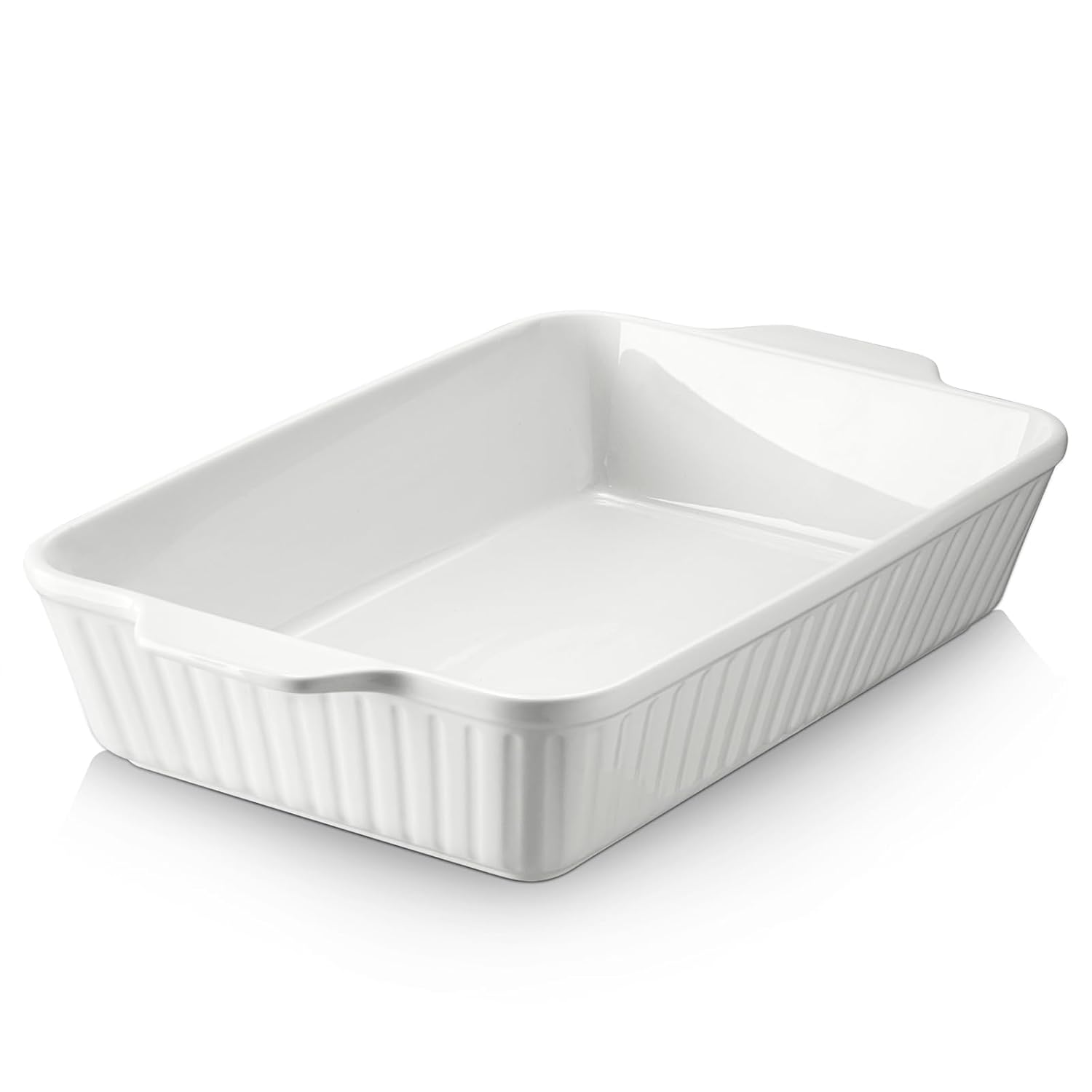 DOWAN Casserole Dish 9x13 Ceramic Baking Dish Large Lasagna Pan Deep for Oven 4 2 Quarts Baking Pan