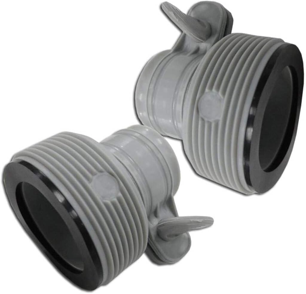INTEX 1.25" to 1.5" Type B Hose Adapters for Pumps & Saltwater System | Set of 2