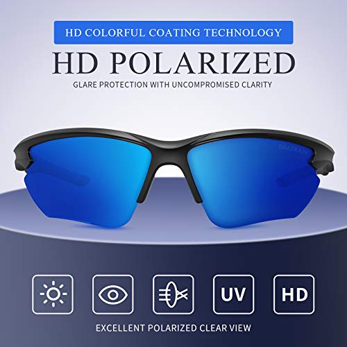 Deafrain Polarized Sports Sunglasses For Men Women Cycling Running Fishing Glasses Uv Protection #TOP1