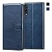 Produktbild KILINO Samsung Galaxy A70 Handyhülle [Schützt vor Stößen][RFID Blocker][Standfunktion][Kartenfach] Leder Hülle Handytasche kompatibel mit Samsung Galaxy A70  Blau