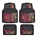 TrueTimber® 4-Piece Kanati™ Freedom Floor Mats, All-Weather Floor Mats, Trim-to-Fit Floor Mats for Cars, Trucks, SUVs, Car Mats, Patriotic Floor Mats, Camouflage Floor Liner, 79942ADC (Camo)