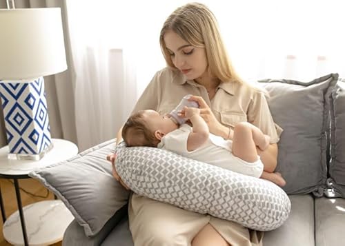 Mother hood Stillkissen ergonomisch, Öko-Tex Standard 100, Blatt beige Classic