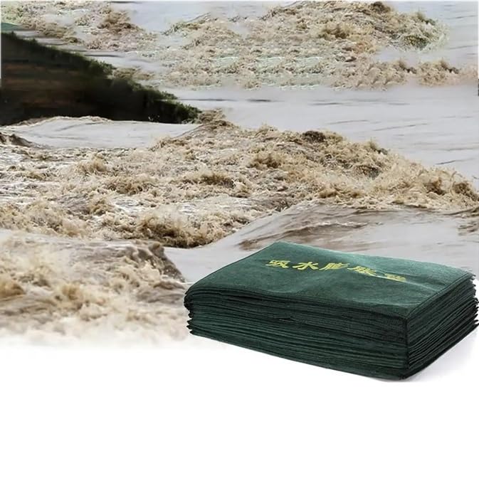 Bolsas absorbentes de agua para evitar filtraciones y goteras en el garaje sin usar arena