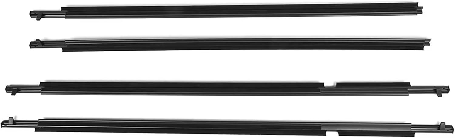 プリウス 2010-2015 4個 車窓外側ウェザーストリップ サイドドアガラス ゴムベルト モールディング シーリングストリップ2004-2009個  車＆バイク ウェザーストリップ 用 プリウス 2010-2015 用 窓 アウター ウェザー に適合する プリウス 2010-2015 4個入り 車 の外側の窓 ... 車のサンルーフのシーリング Compatible With For Scion 2007-2015 窓ガラス シーリングベルト ウェ