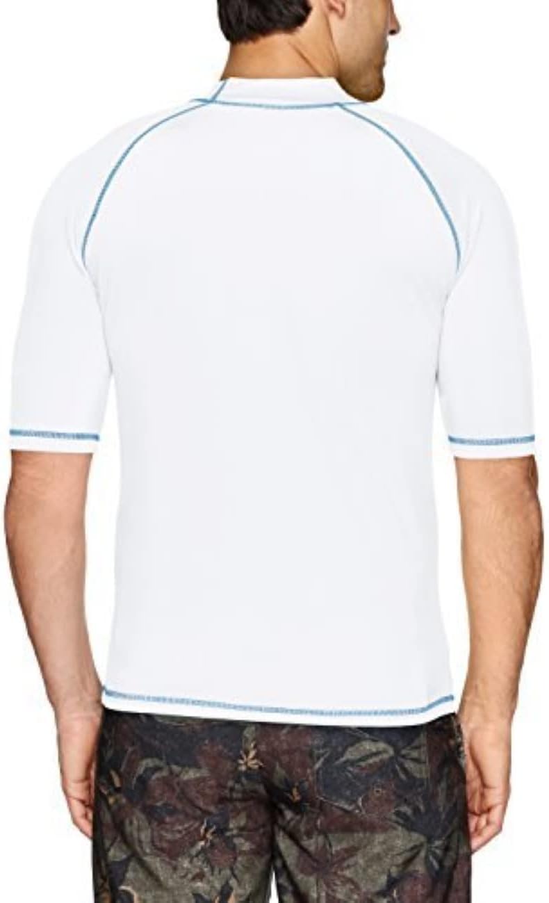 Kanu Surf Mens Mercury UPF 50+ Short Sleeve Sun Protective Rashguard Swim Shirt