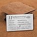 DEGASKEN 11th Anniversary Card Gifts for Him Her, 11 Year Wedding Anniversary Wallet Card Steel Gifts for Men Wife Husband