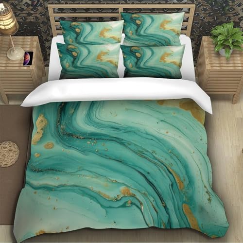 Housse de couette art abstrait en microfibre premium de lit simple