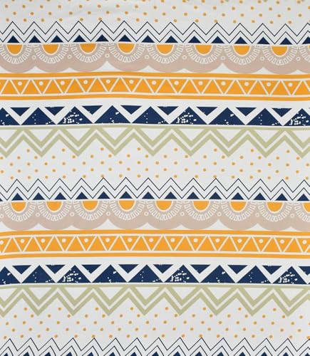 Image of Cotton 8 Piece Diwan Set 1 Bed Sheet 2 Bolster Cover 5 pcs Cushion Cover (Mosac)
