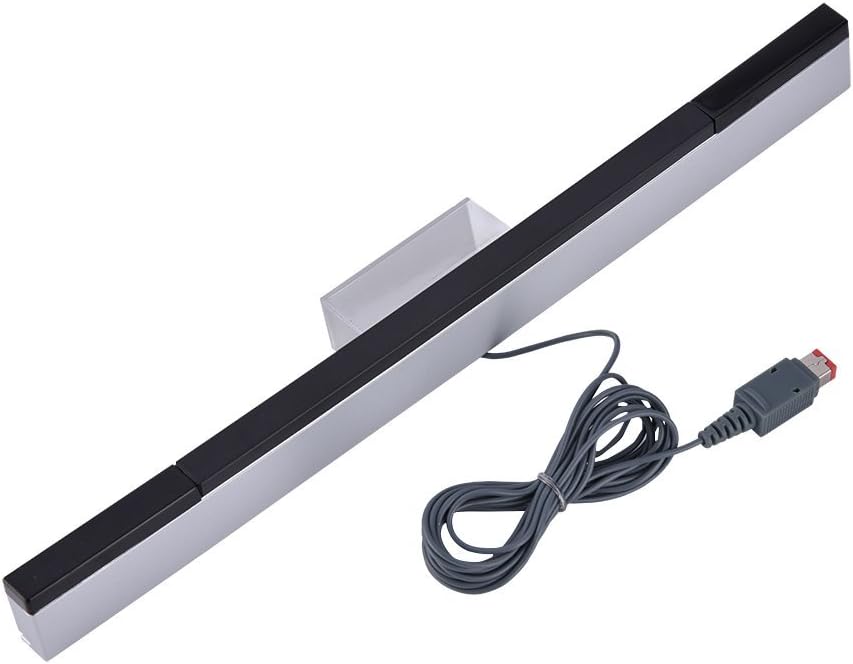 Zerone Wired Sensor Bar for, IR Wired Motion Sensor Bar Compatible with Consoles (Silver)