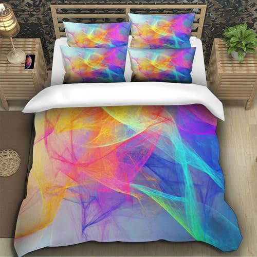 Housse de couette de qualité supérieure 140x200 parure lit microfibre 3D durable