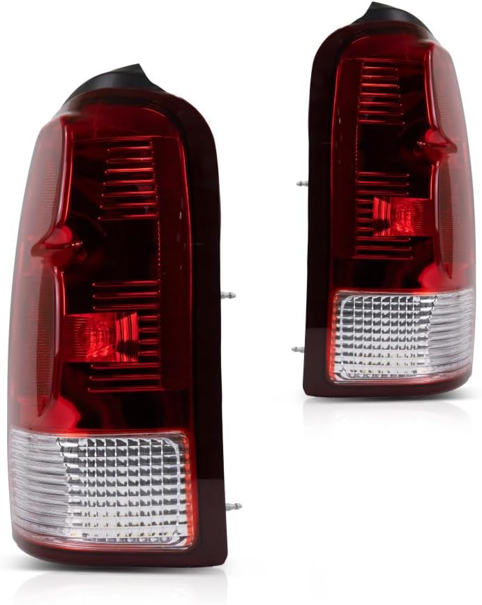 CarLights360: For 2005 2006 2007 2008 2009 Chevy Uplander Tail Light Assembly Driver and Passenger Side w/Bulbs DOT Certified Replaces GM2800183 GM2801183 | 15787131, 15787132