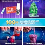 NATIONAL GEOGRAPHIC Amazing Chemistry ensemble - Kit de chimie Mega avec plus 15 Expériences scientifiques, faire des vers de Glowing, un arbre de cristal, des solutions de fizzy, et plus, grand STEM Cadeau pour filles et garçons