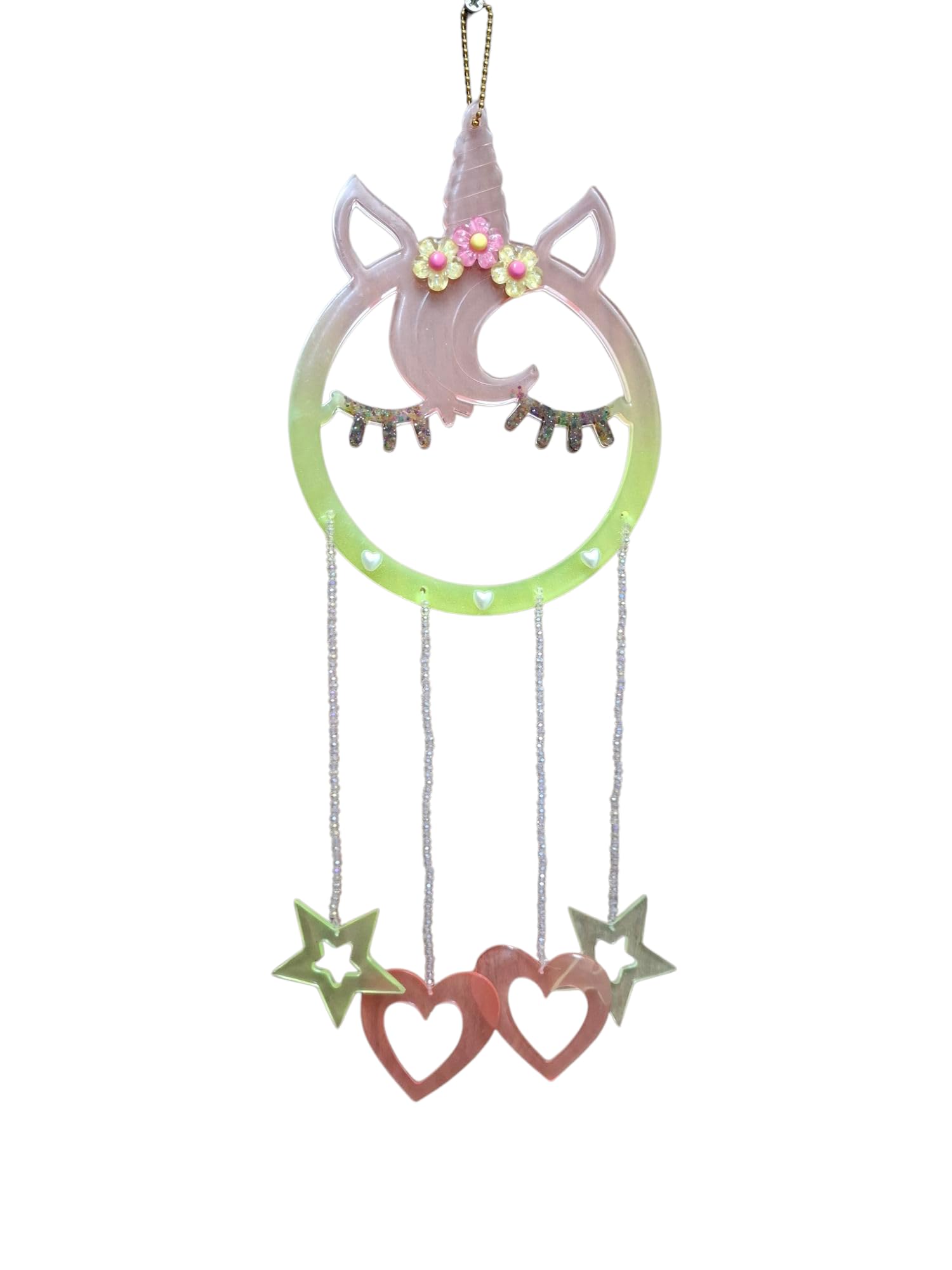 Glow in The Dark Epoxy Resin Dreamcatcher – Handmade Luminous Dream Catcher with Twilight Magic Effect, Unique Wall Hanging for Bedroom and Living Room Décor-image-20
