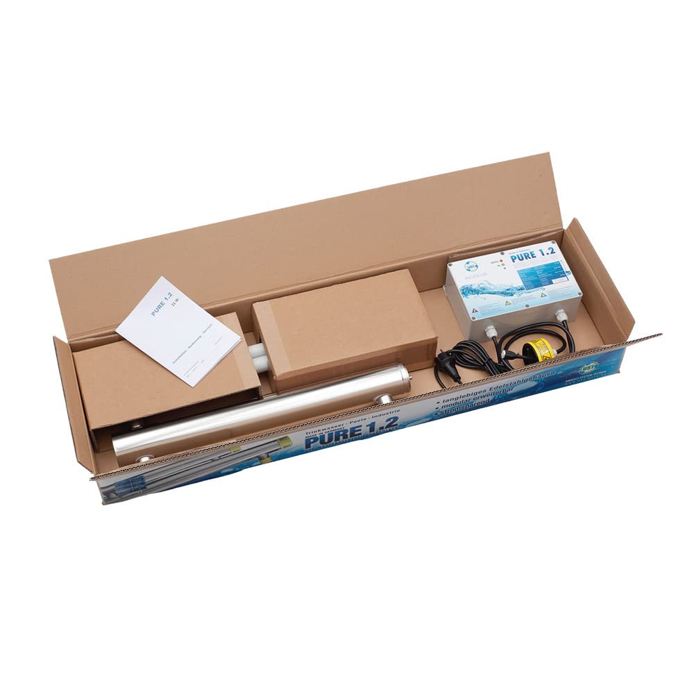 UV Anlage PURE 1.2 21 Watt 24 VDC zur Entkeimung von Wasser