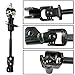 GaeaAuto Lower & Intermediate Steering Column Shaft Assembly Kit with U Joint Coupler fit for 2006-2010 Hummer H3 H3T #19256702 25900714