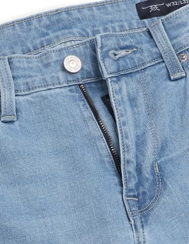 Image of Flying Machine Men's Slim Straight Fit Jeans| Solid | High Rise | Stretchable | Jeans for Man