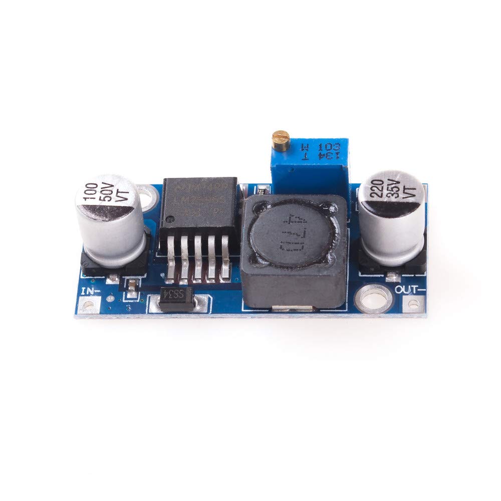 5 sztuk ANGEEK LM2596S DC napięcie zasilania Step Down moduł od 3,2-40 V po 1,25-35 V do Arduino