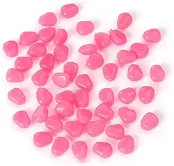 Isca de peixe de grão de milho 50 peças - Iscas de pesca de silicone rosa para água doce e salgada iscas de carpa com aparência realista e sabor de milho doce