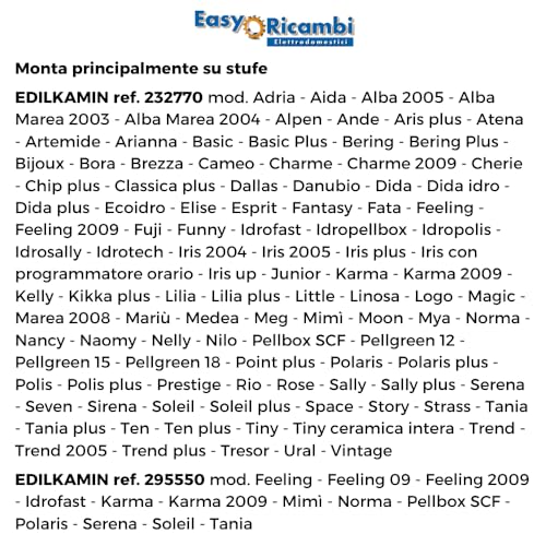 Easyricambi - Medidor de flujo de aire para estufa de pellets, sensor de flujo de aire, modelo LINX para Edilkamin 232770 295550, medidas 45 x 28 x 7 mm (recambio soporte negro) - imagen 6