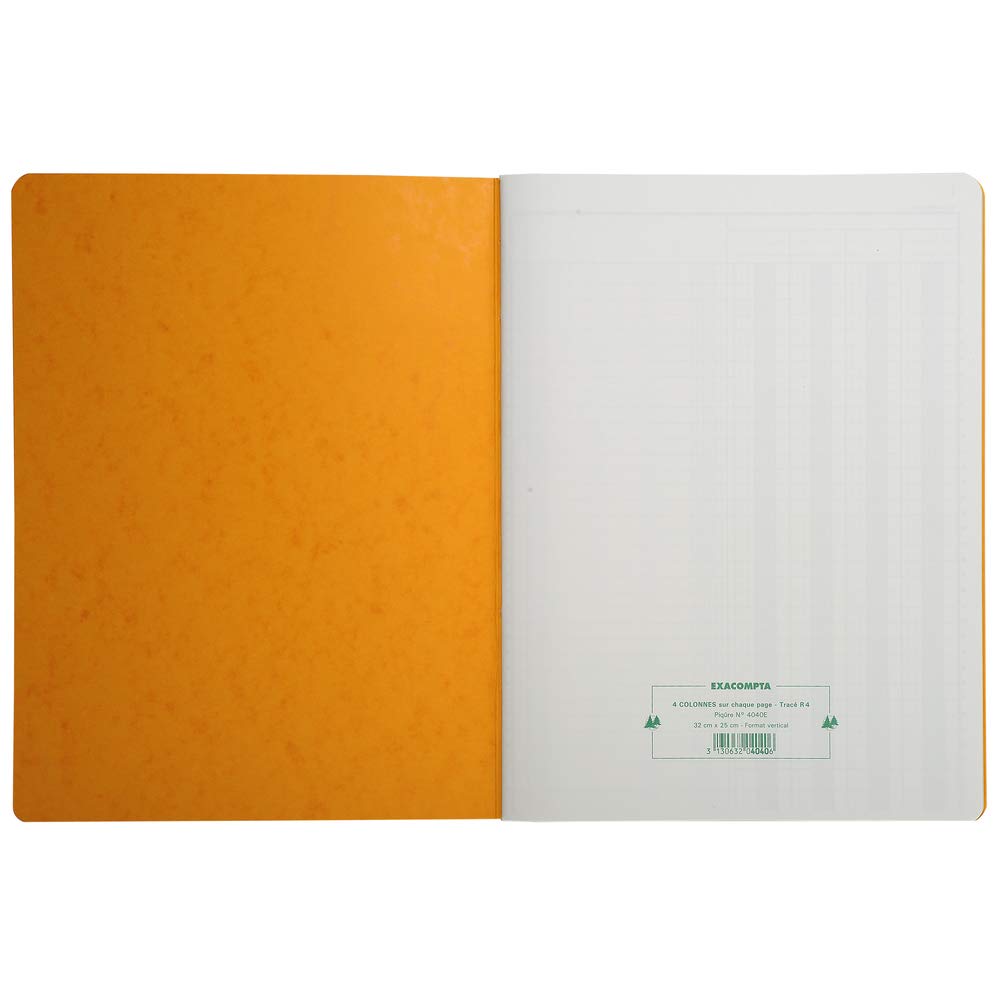 EXACOMPTA Piqûre 32x25cm 4 colonnes sur 1 page 31 lignes 80pages
