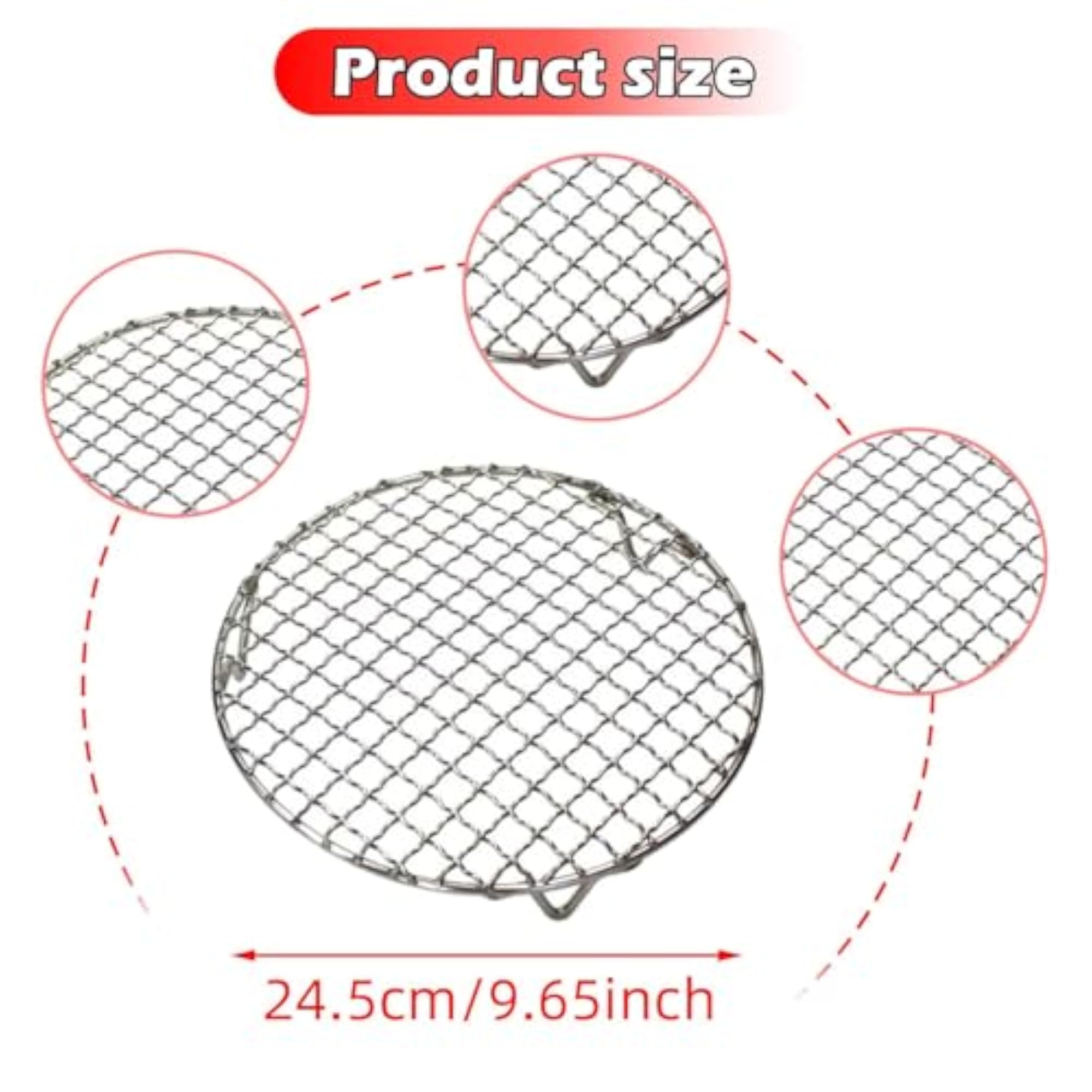 Stainless Steel Wire Roaster with Legs