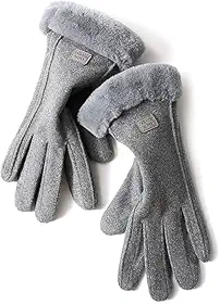 Luvas femininas para tela sens?vel ao toque, t?rmicas, neve, inverno, vento, dirigir, corrida, ciclismo