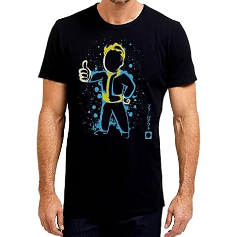 Popsicleco Waste Lands Thumbs Up Men's Gaming T-Shirt (M) Black Cover